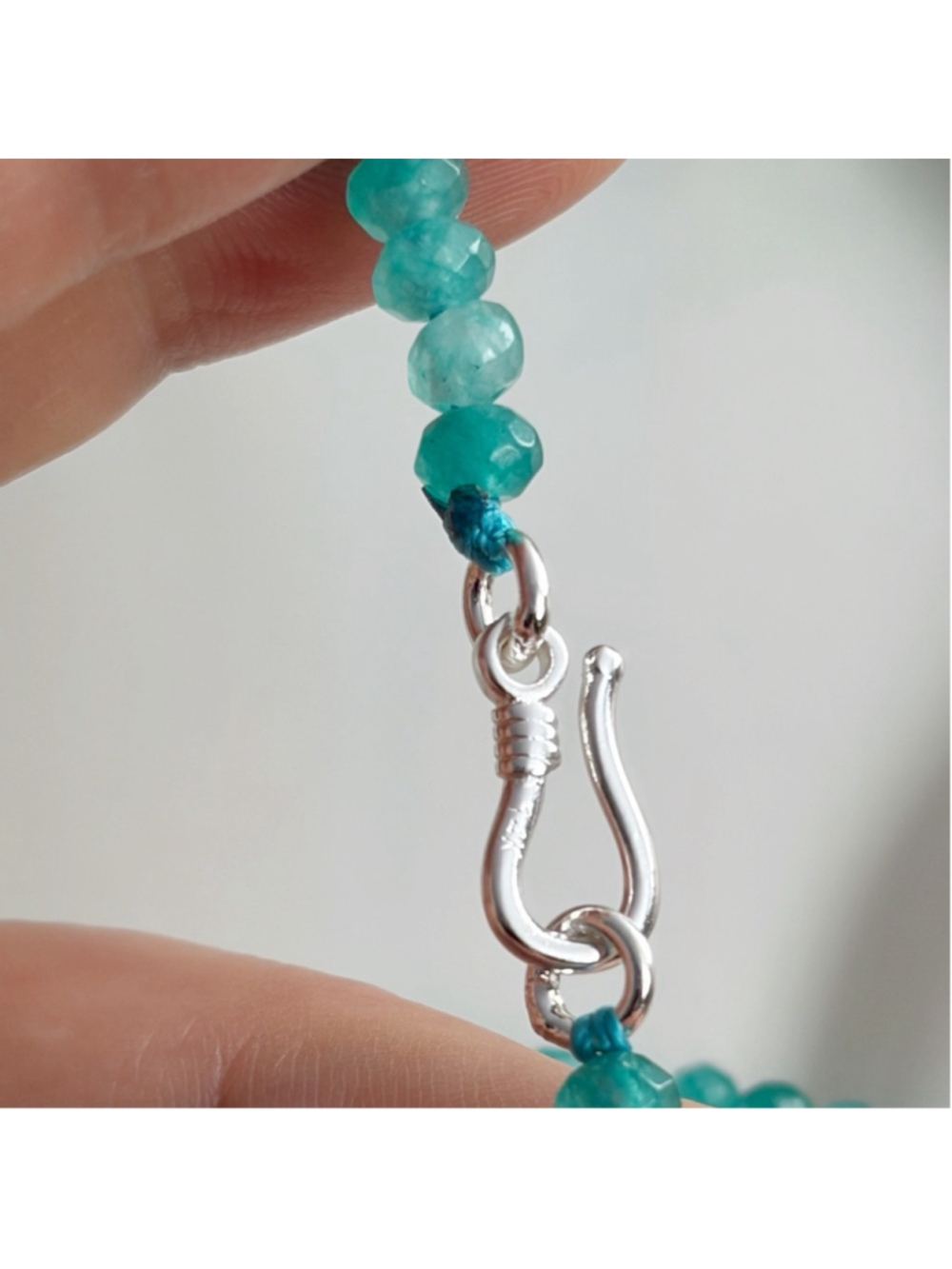 Sterling Silver 925 Large Top Quality Malachite Chrysocolla Pendant Handmade New - Picture 7 of 10